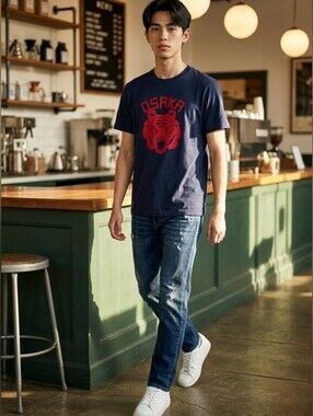 UNIQLO UT Nippon Omiyage Osaka Tiger Graphic Tee Rare 2014 Japan Collection